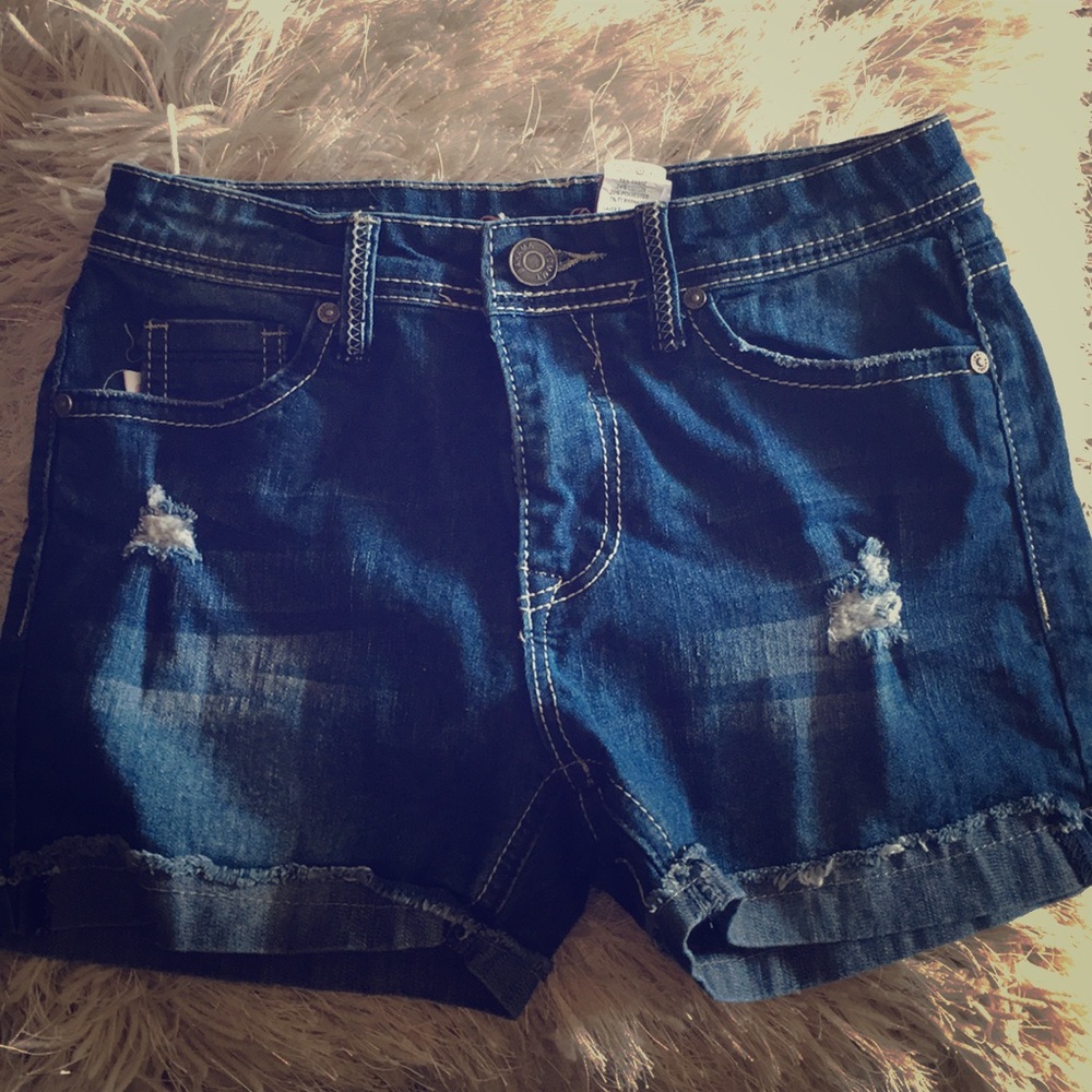 Denim shorts for girls.